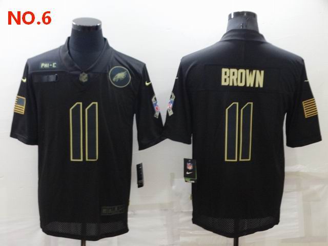 Men's Philadelphia Eagles #11 AJ Brown Jersey NO.6;